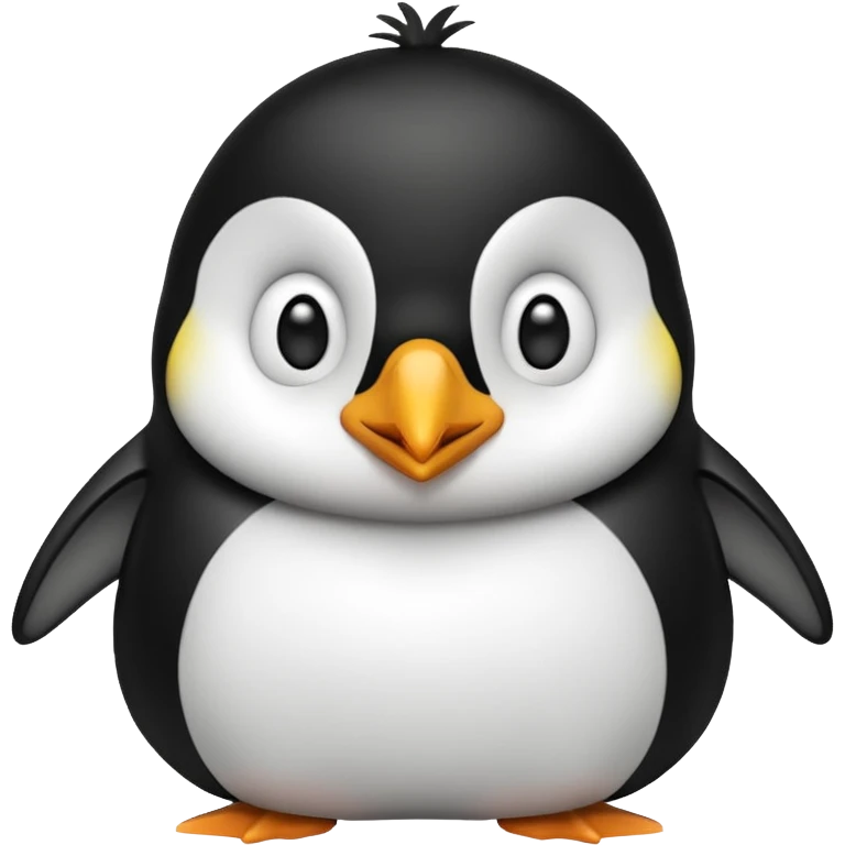 Pingouin qui vient de se réveiller  emoji