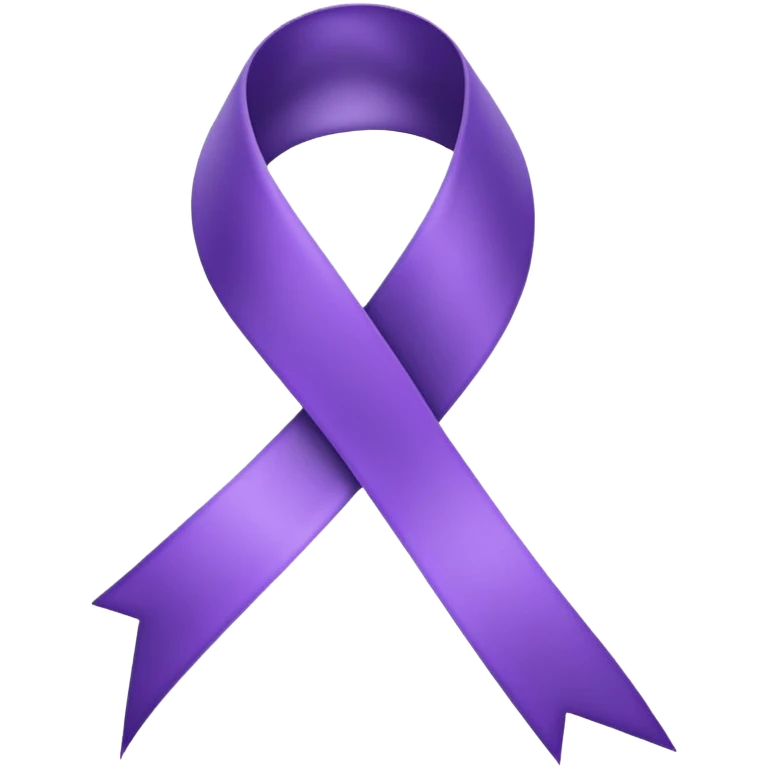 Purple ribbon emoji