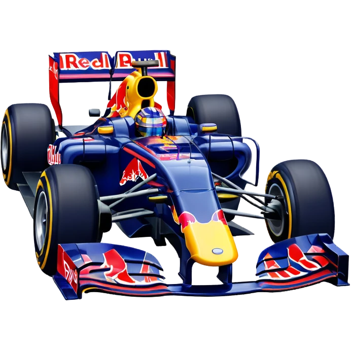 Red bull f1 car driving emote emoji