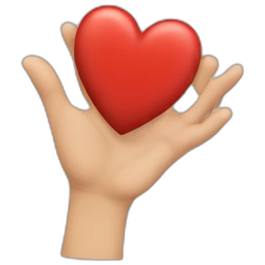 Mains qui font un coeur emoji