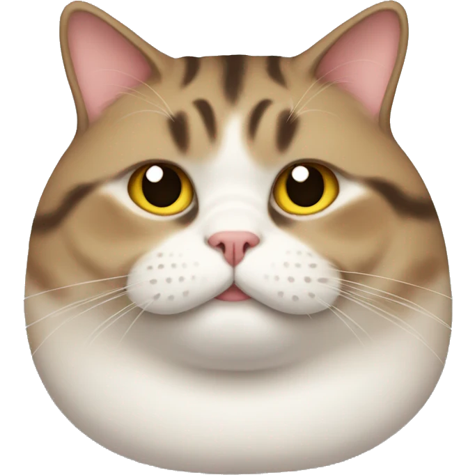 A overweight cat  emoji