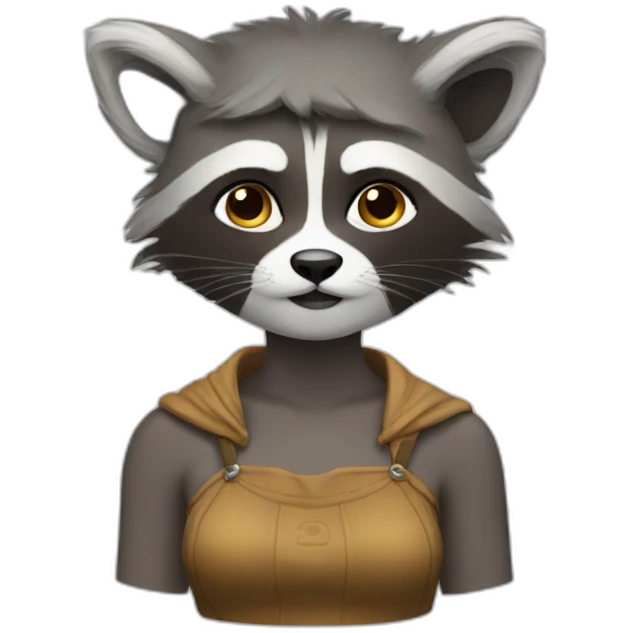 Raccon woman emoji