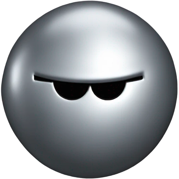 Metal Kirby ball emoji