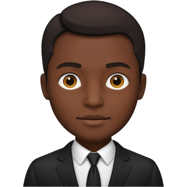 Style man in black suit emoji
