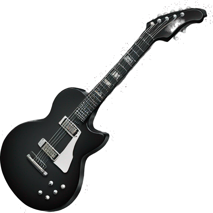 Black guitar emoji