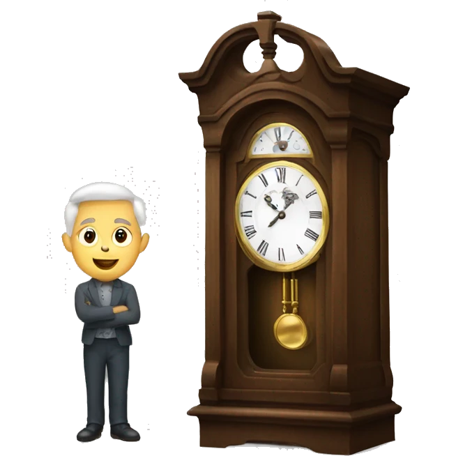 grandfather clock emoji