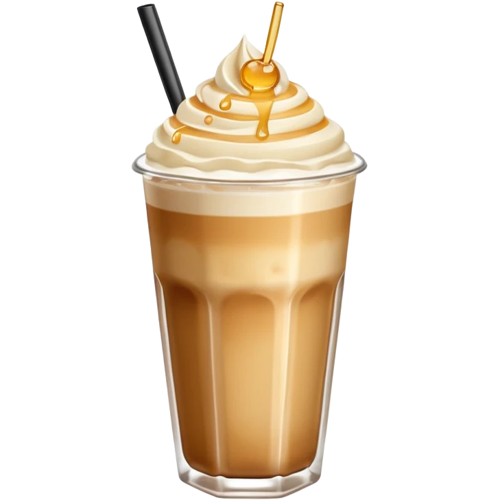 Ice latte honey salt non whip emoji
