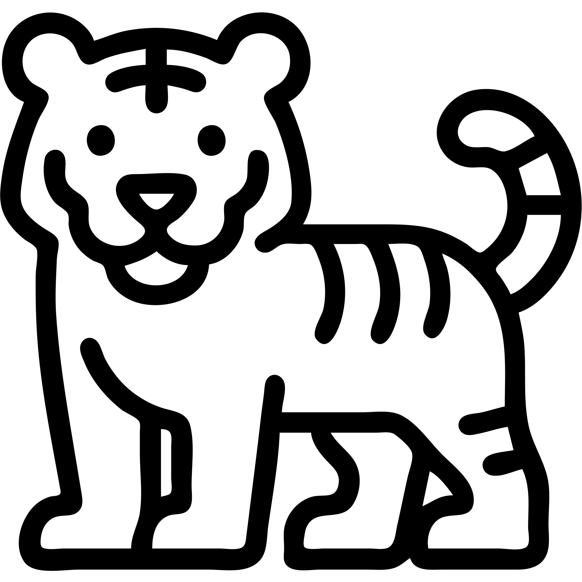 simple tiger icon, minimalist and bold, clean black outlines, no fill, modern icon style emoji