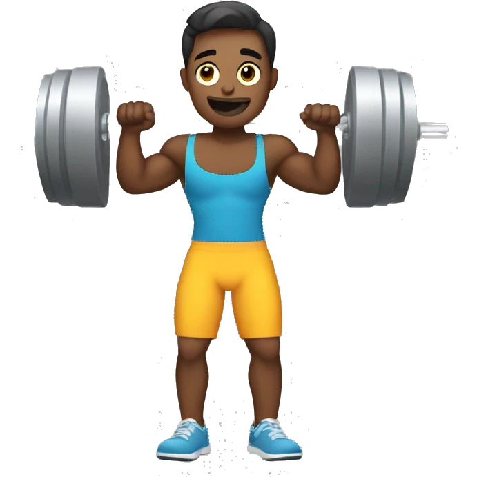 lifts weights emoji