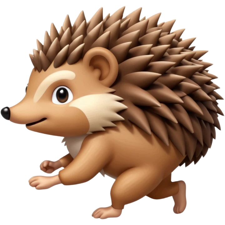 running hedgehog emoji