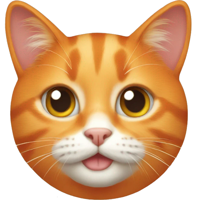 Orange cat emoji