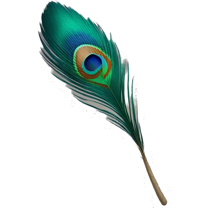 Peacock's feather emoji