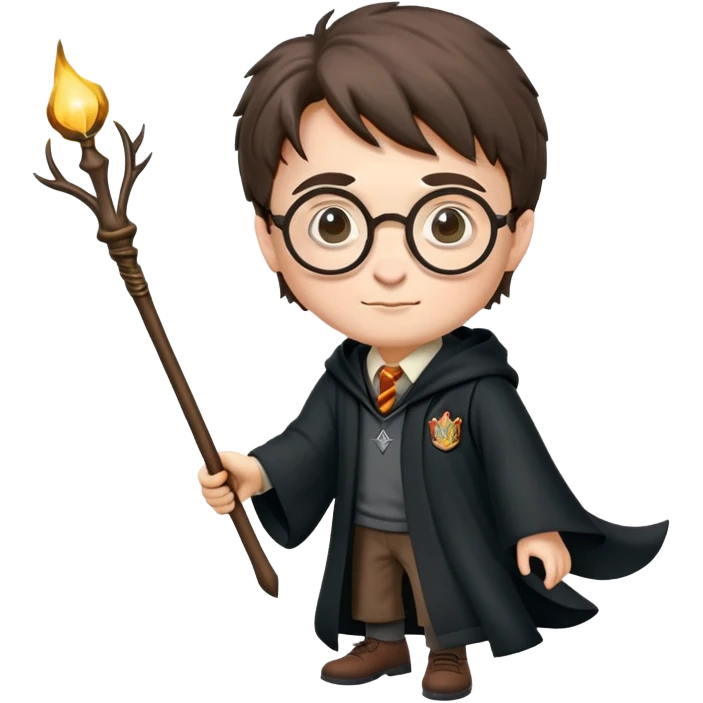 Harry Potter on broom emoji