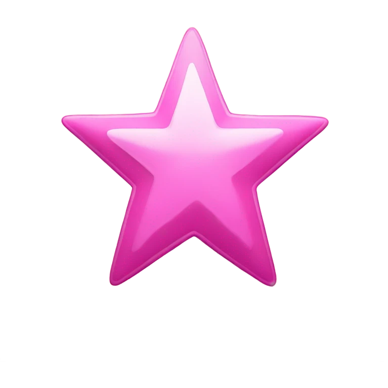 Pink star  Border  emoji