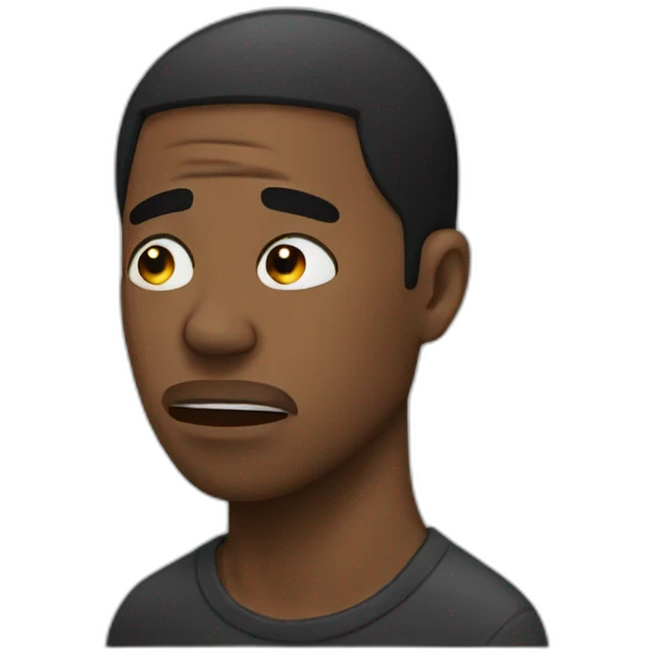 Black men crying emoji