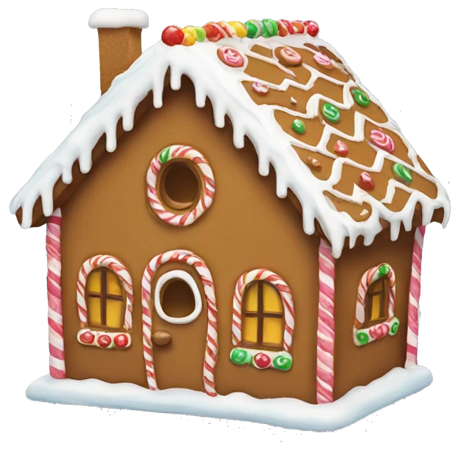 gingerbread house emoji