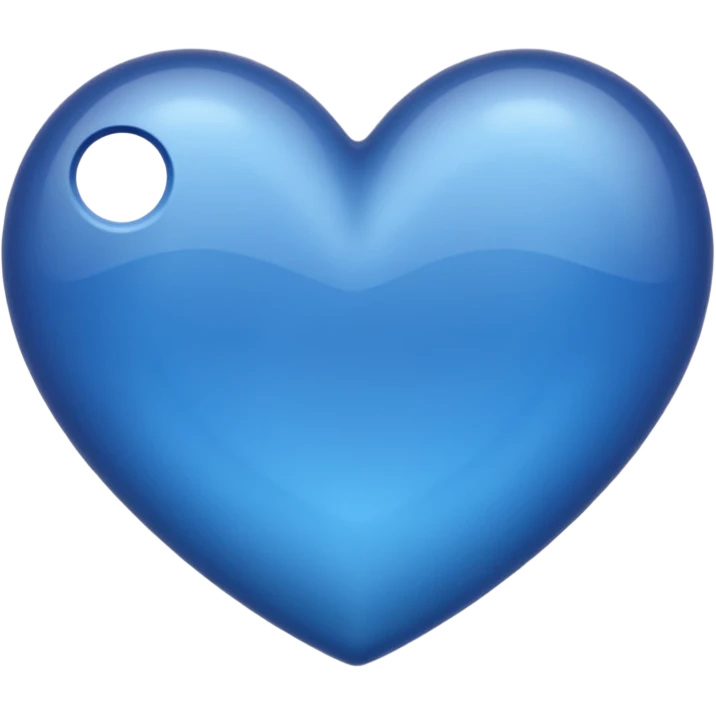 Cœur  bleu marine emoji