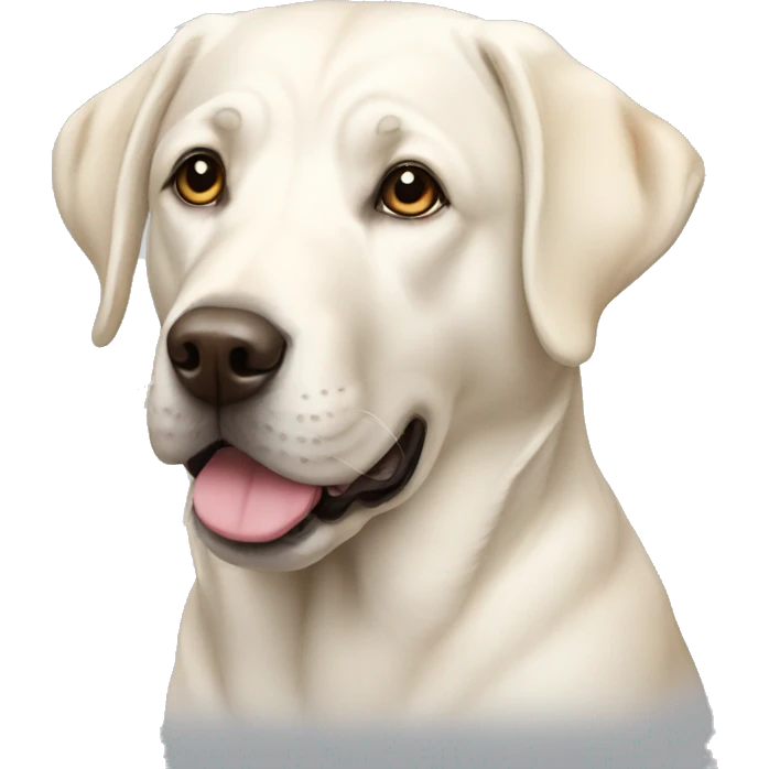 White labrador emoji
