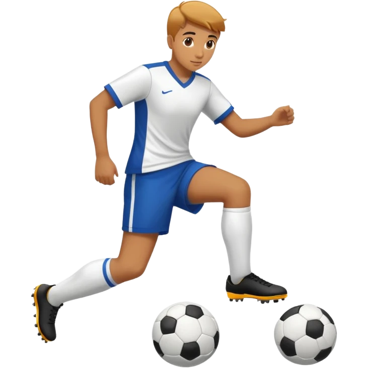 playing soccer emoji