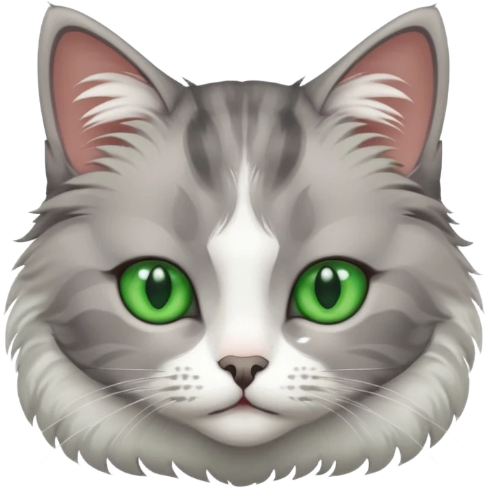 Котик с зелёными глазами  emoji