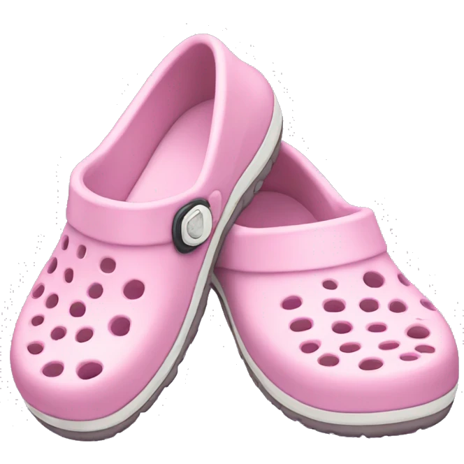 Light pink crocs shoe emoji