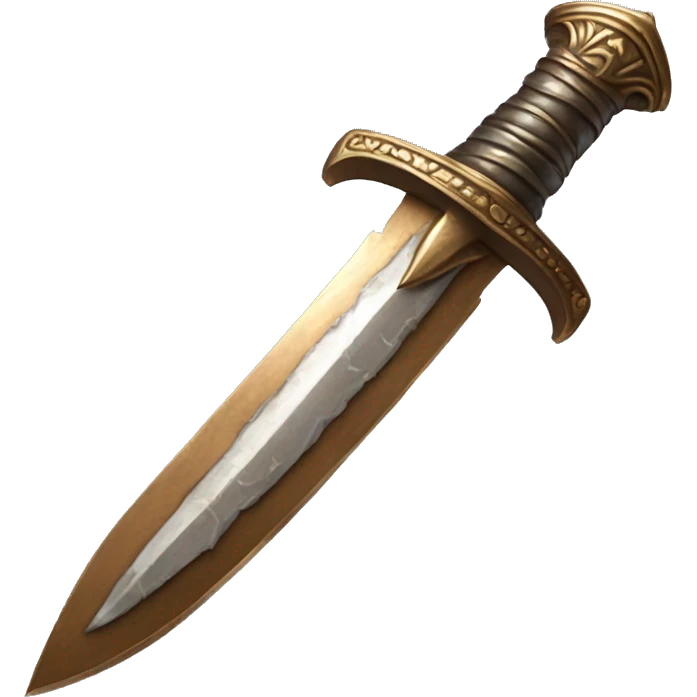 bronze dagger coated with ic emoji