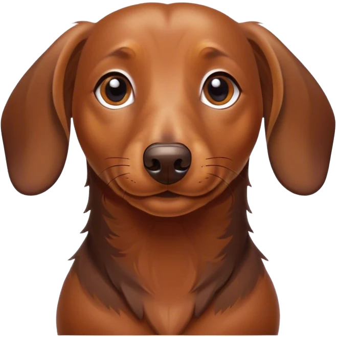 Dachshund love emoji