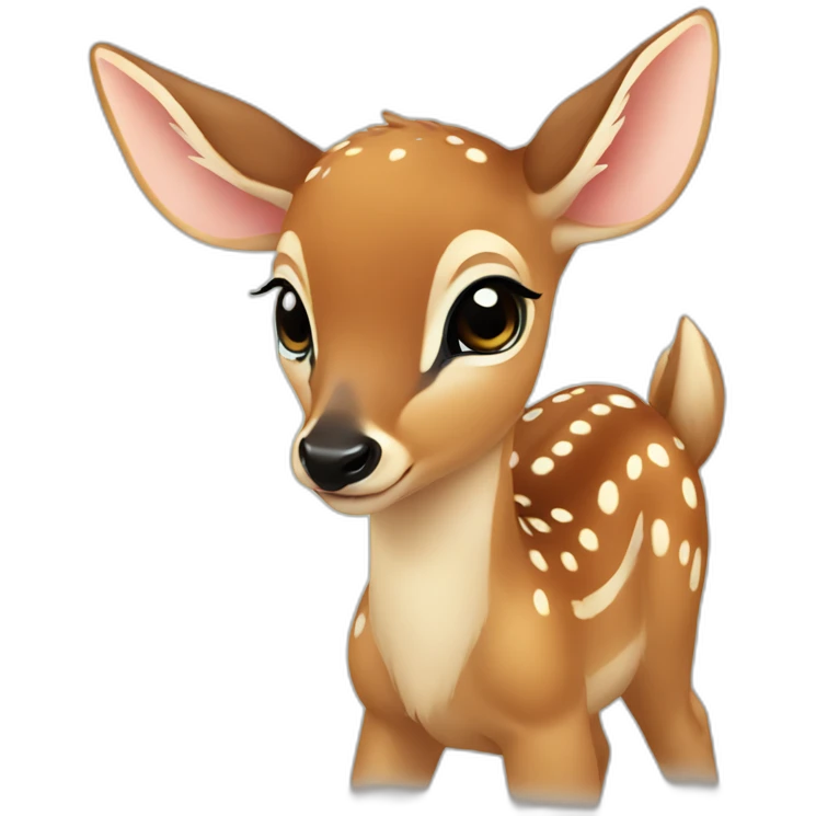 Baby deer love emoji