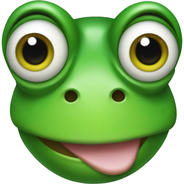 Frog with makeup emoji