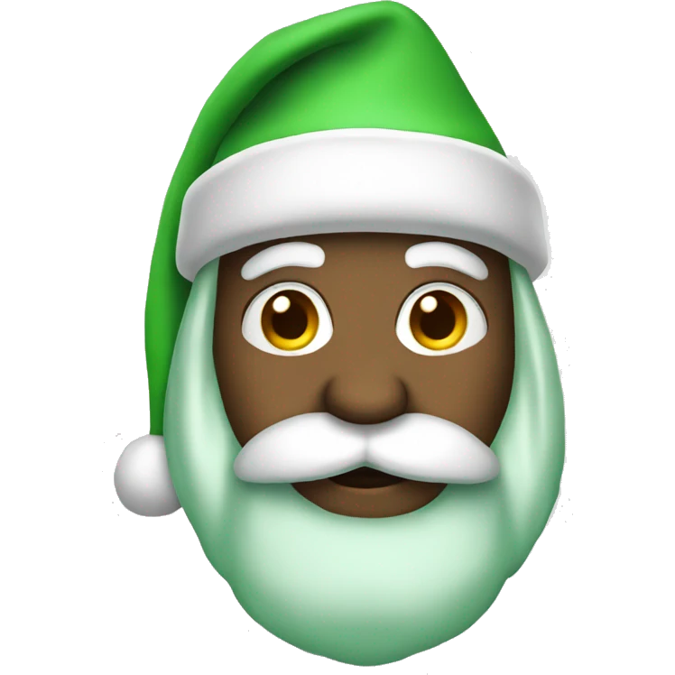 Green santa emoji