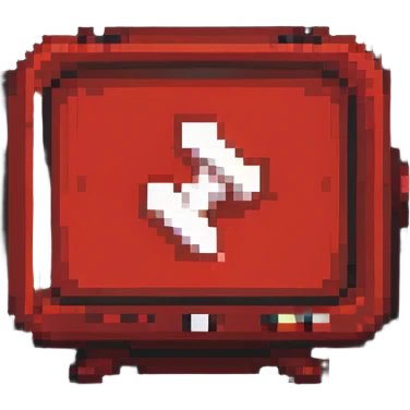 red video streaming icon simple design emoji