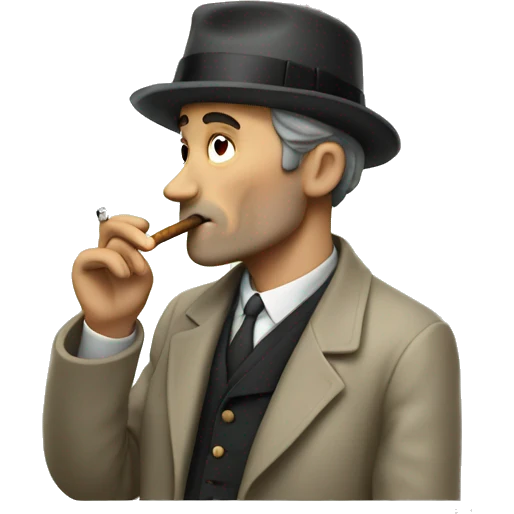 French man smoking a cigarette  emoji