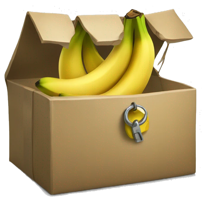 Banana locked in case  emoji