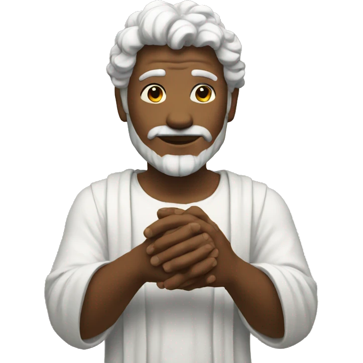 god holding hands out emoji