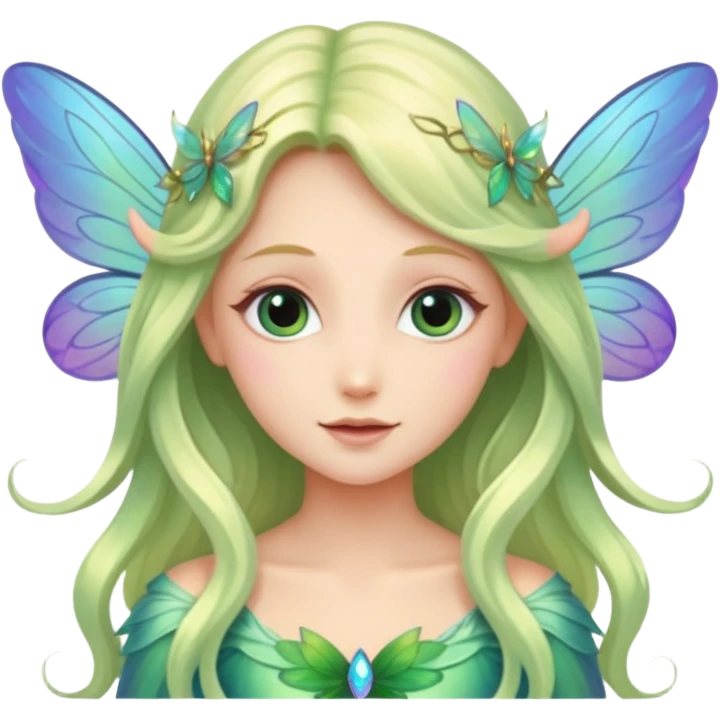 fairy with delicate wings emoji
