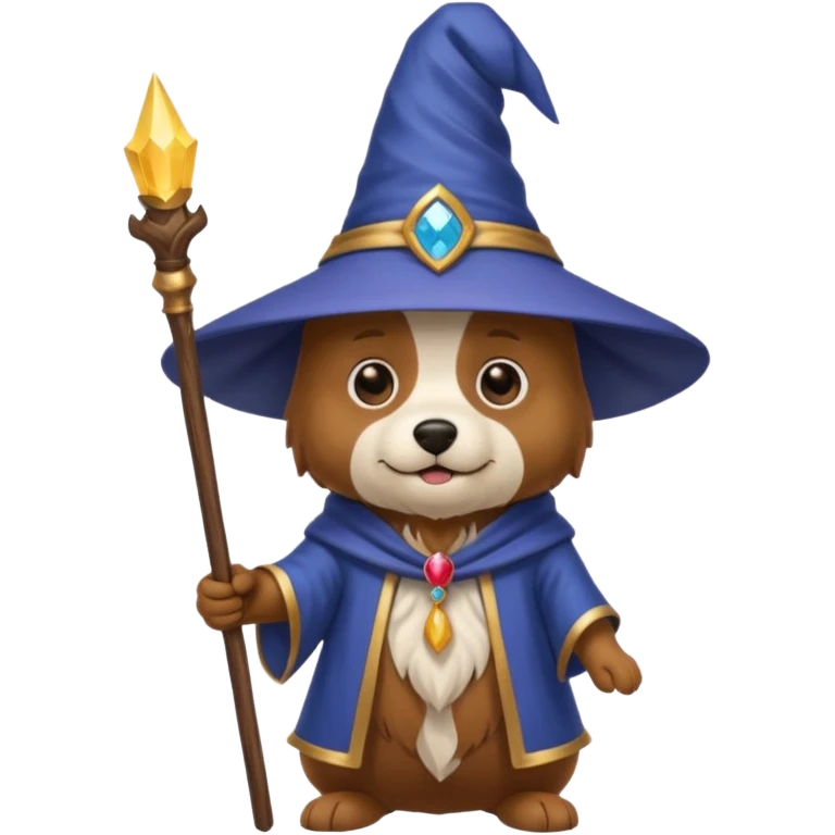 Dog wizard emoji