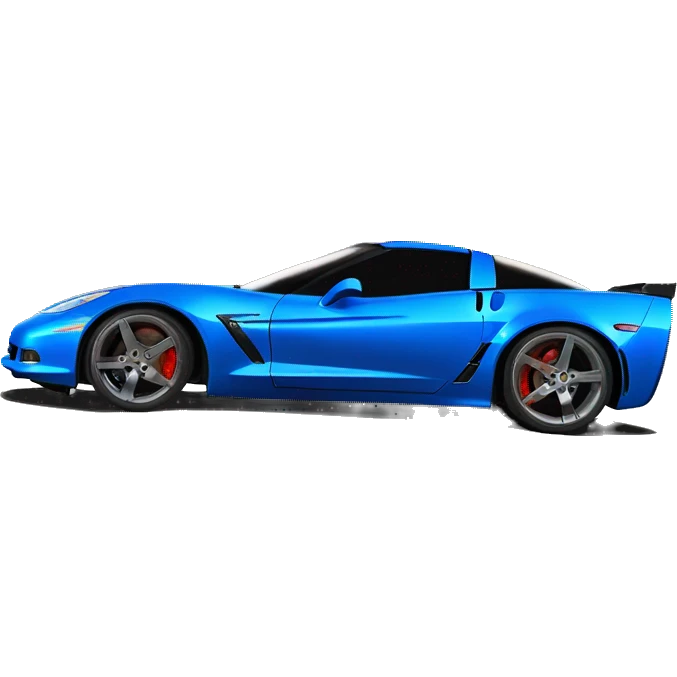Blue widebody C6 corvette  emoji
