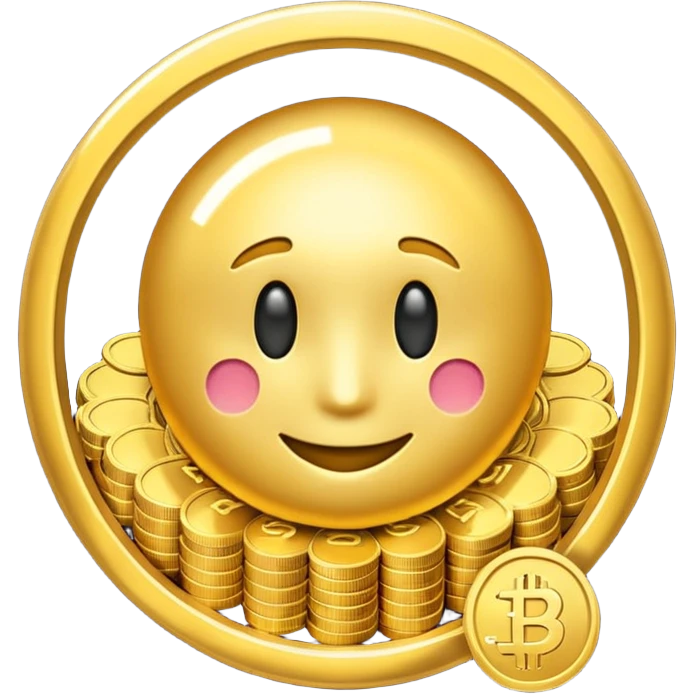 The secret to success emoji that looks like digital currency emoji