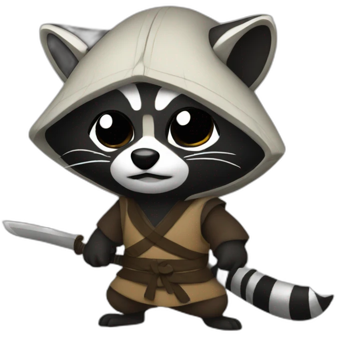 ninja raccoon emoji