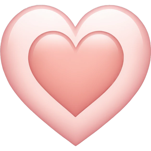 Light Rosé heart  emoji