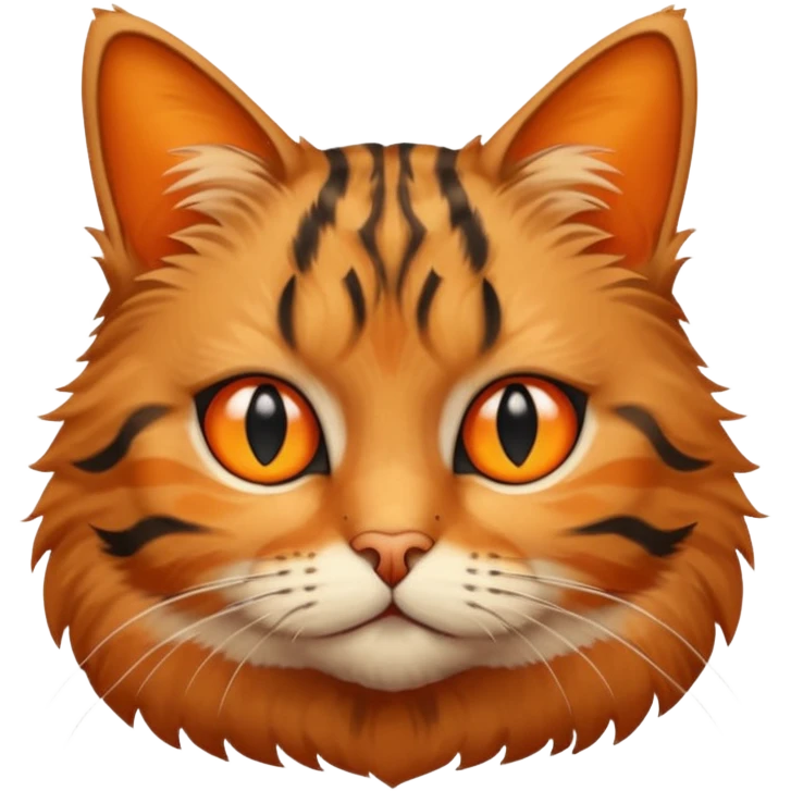 گربه ی چاقی با چشمان چپ emoji