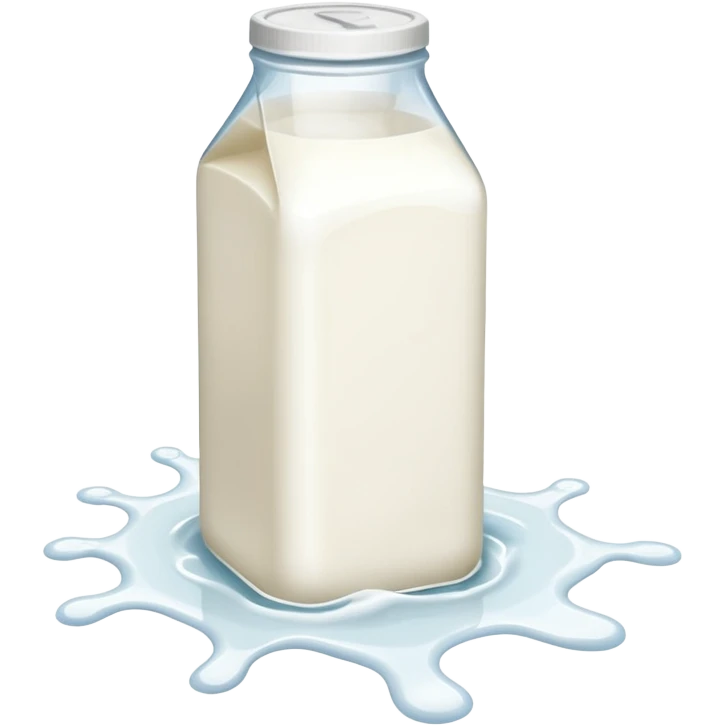 A splash of milk on the floor emoji