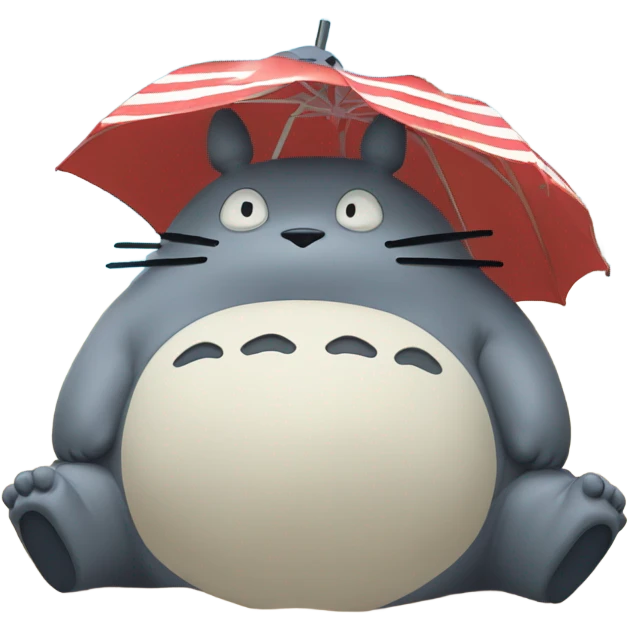 Photo realistic, Donald Trump, kissing Totoro at the beach by the pool emoji