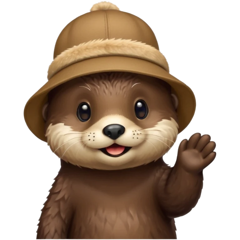 şapka takan su samuru emoji