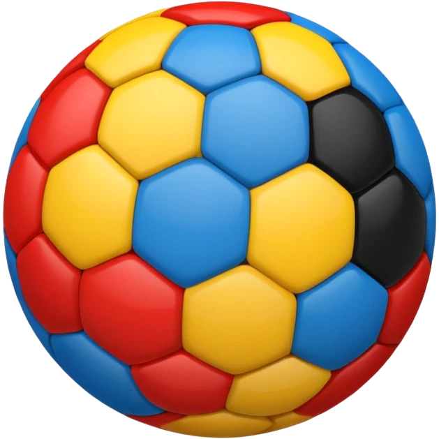 una palla gialorossa neroazzurra emoji