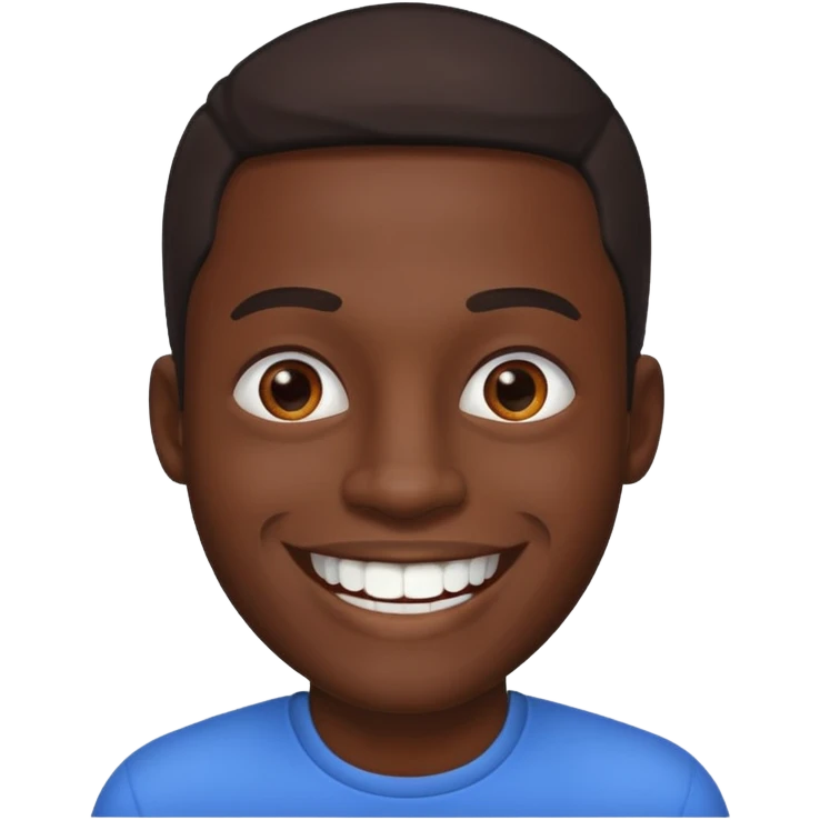 A black man emoji
