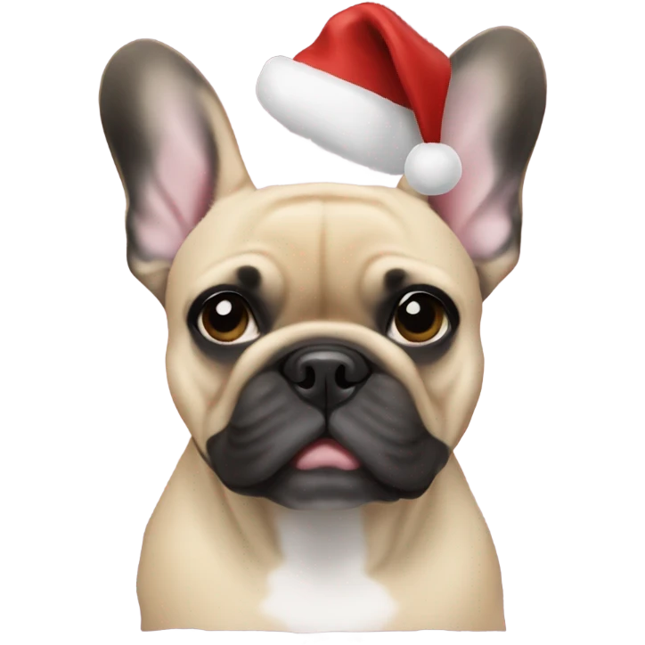 Christmas French Bulldogs emoji
