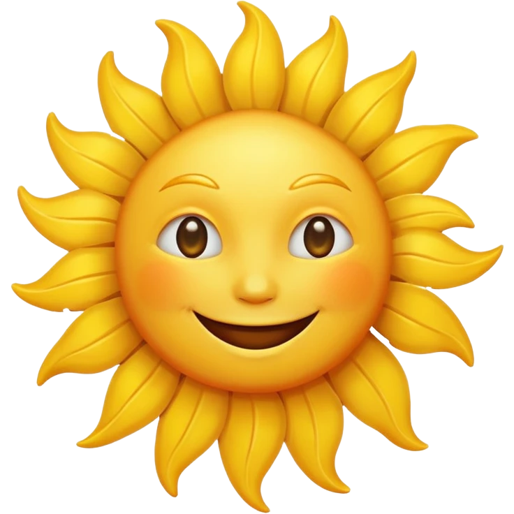 smiling sun emoji