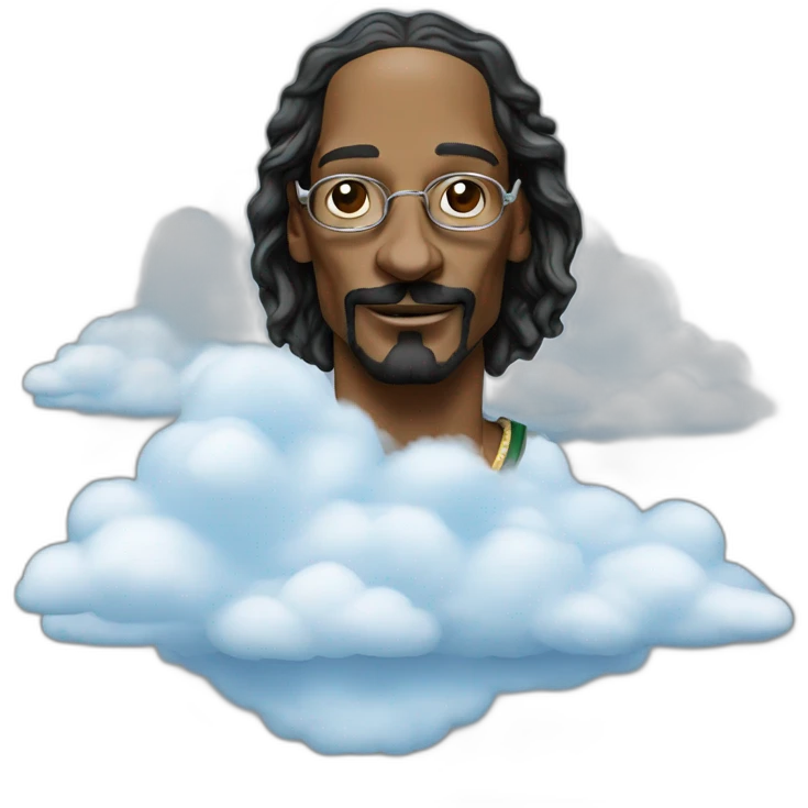 snoop dogg on a cloud emoji