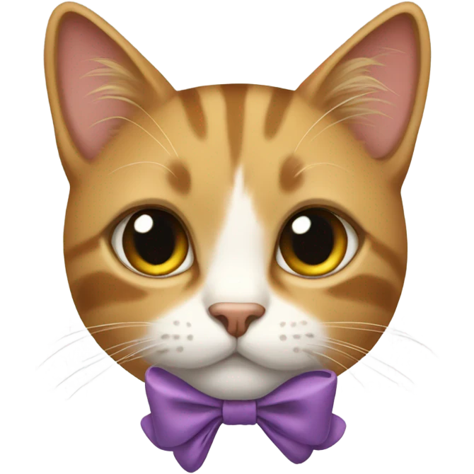 Cat with a bow emoji